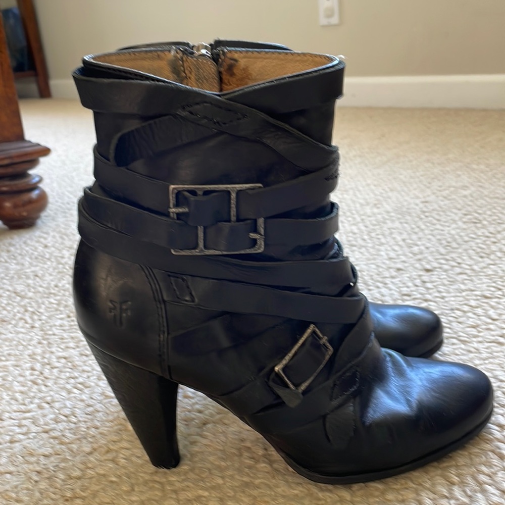 Frye biker style boots — excellent condition!